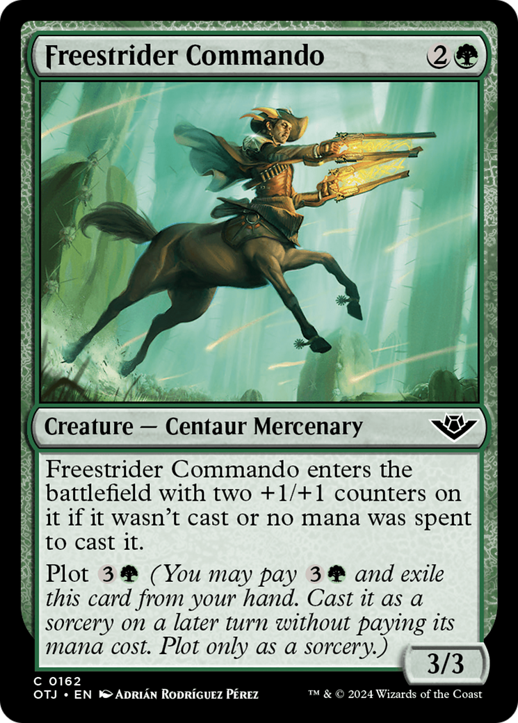 Freestrider Commando (OTJ-162) - Outlaws of Thunder Junction Foil - Premium MTG Single from Wizards of the Coast - Just $0.25! Shop now at Game Crave Tournament Store