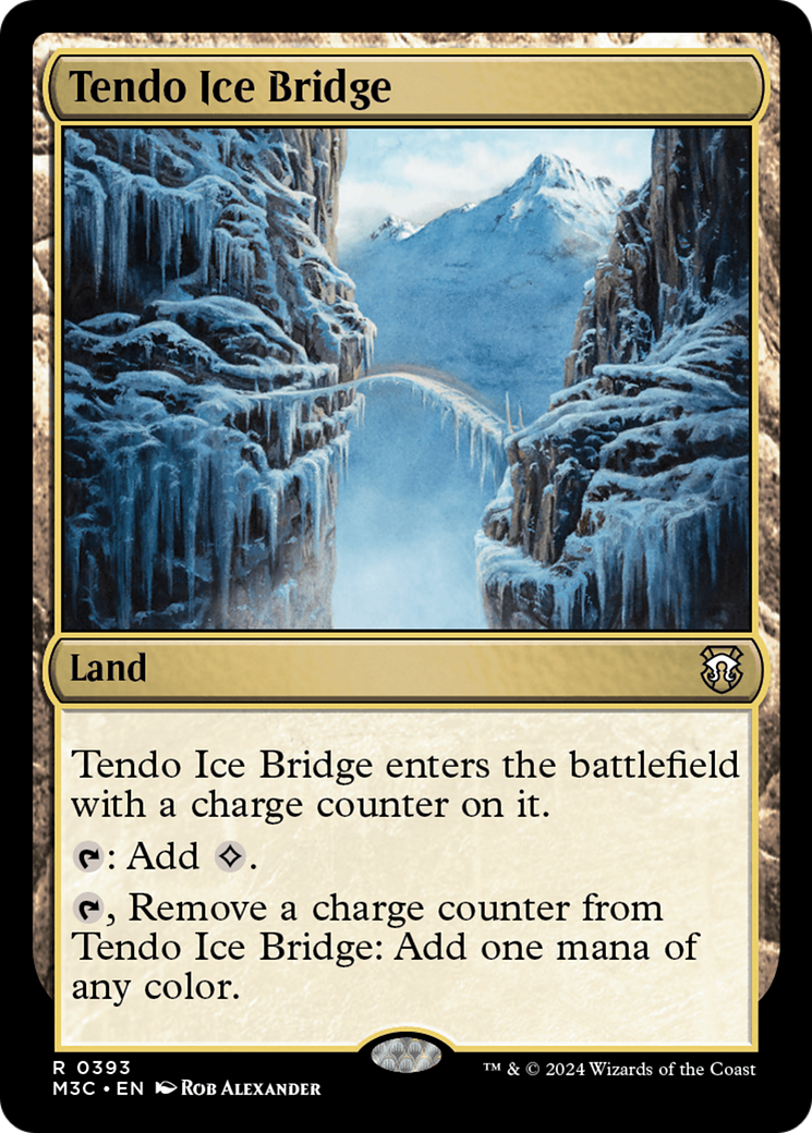 Tendo Ice Bridge (M3C-393) - Modern Horizons 3 Commander - Premium MTG Single from Wizards of the Coast - Just $0.26! Shop now at Game Crave Tournament Store
