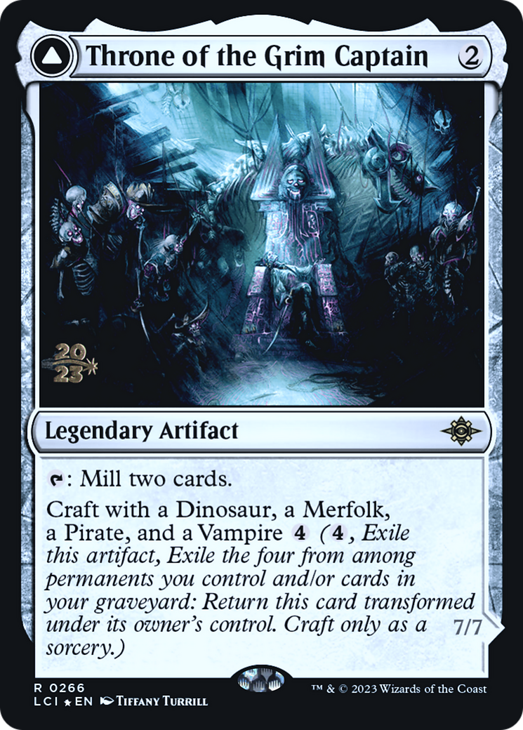 Throne of the Grim Captain // The Grim Captain (PLCI-266S) - The Lost Caverns of Ixalan Promos Foil - Premium MTG Single from Wizards of the Coast - Just $0! Shop now at Game Crave Tournament Store