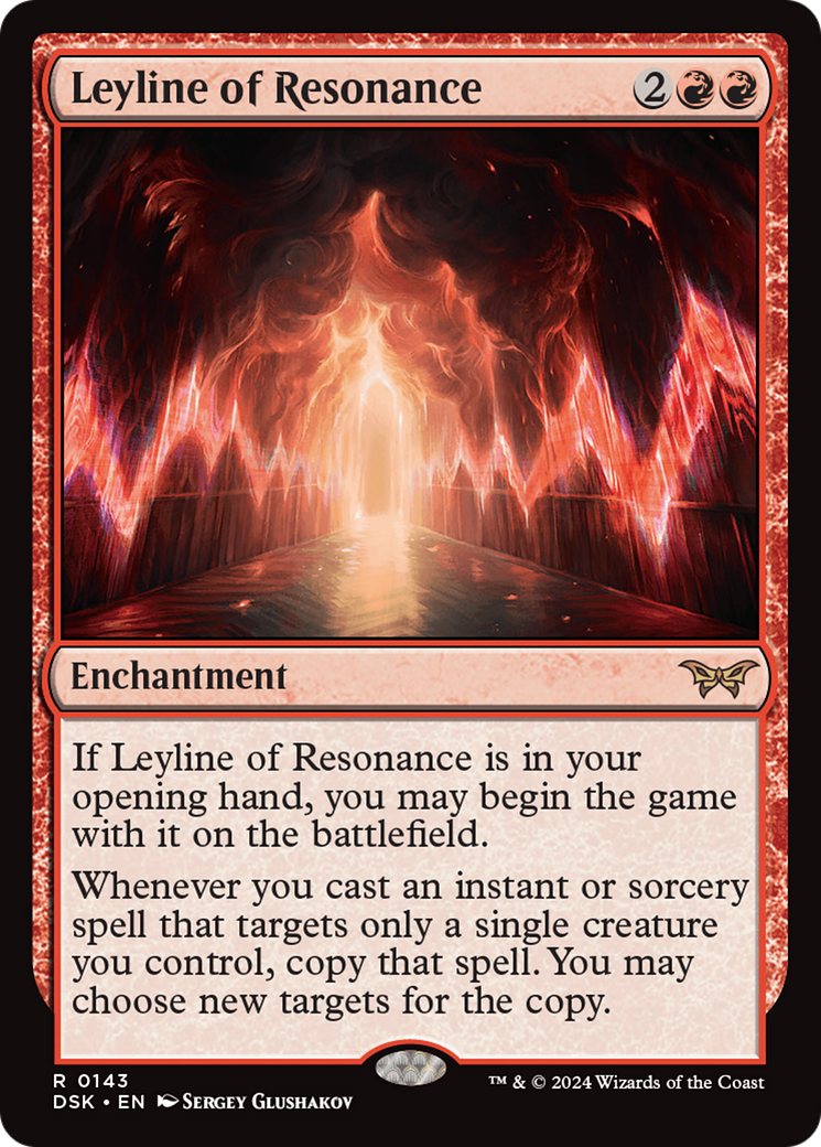 Leyline of Resonance (DSK-143) - Duskmourn: House of Horror - Premium MTG Single from Wizards of the Coast - Just $0.36! Shop now at Game Crave Tournament Store