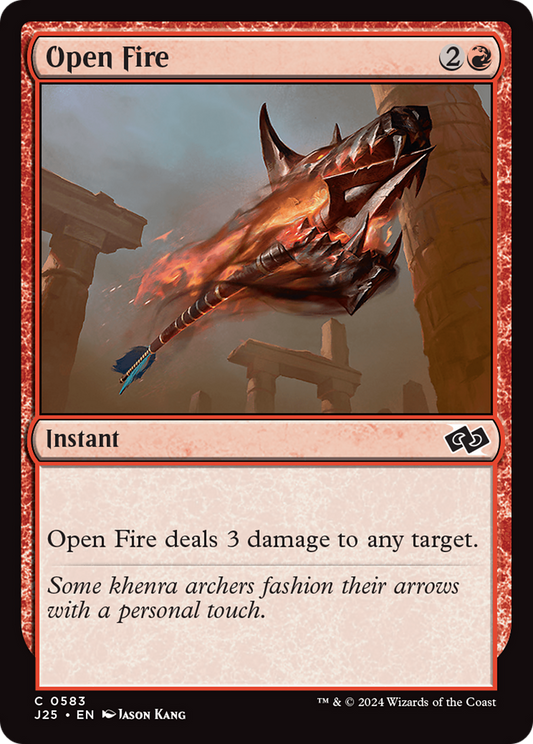 Open Fire (J25-583) - Foundations Jumpstart - Premium MTG Single from Wizards of the Coast - Just $0.25! Shop now at Game Crave Tournament Store
