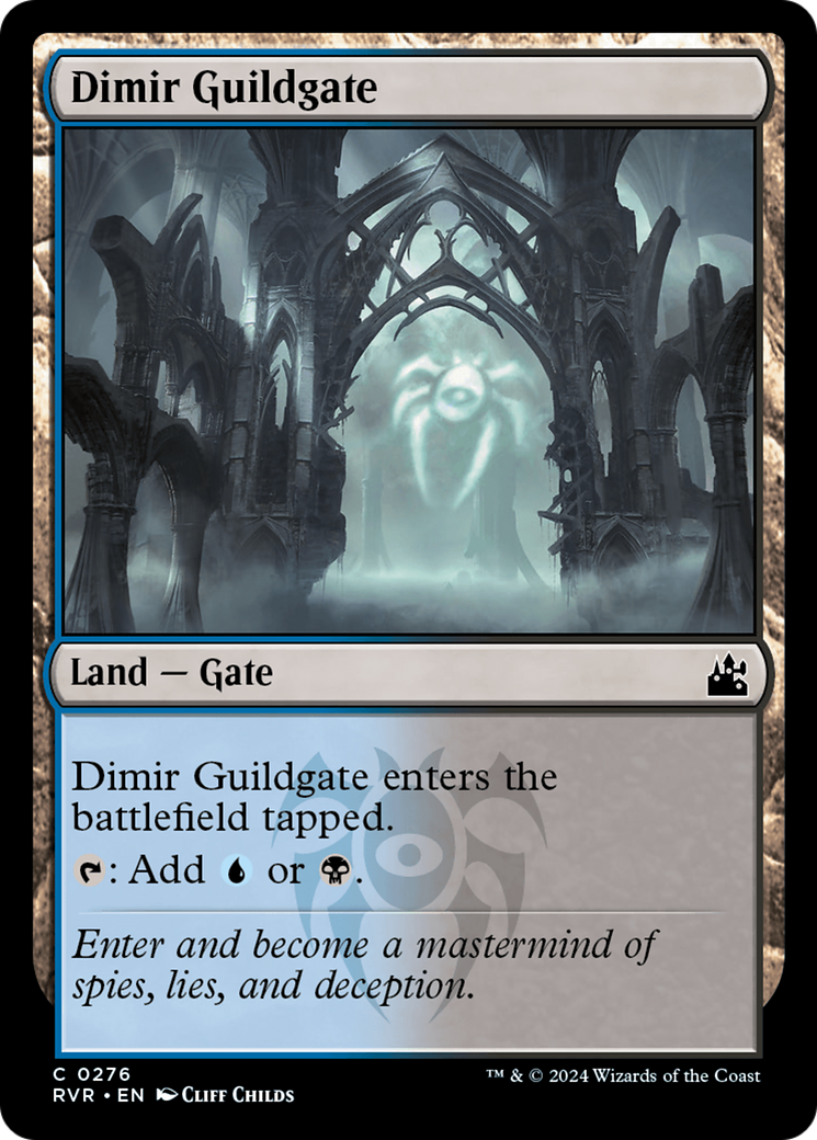 Dimir Guildgate (RVR-276) - Ravnica Remastered Foil - Premium MTG Single from Wizards of the Coast - Just $0.25! Shop now at Game Crave Tournament Store