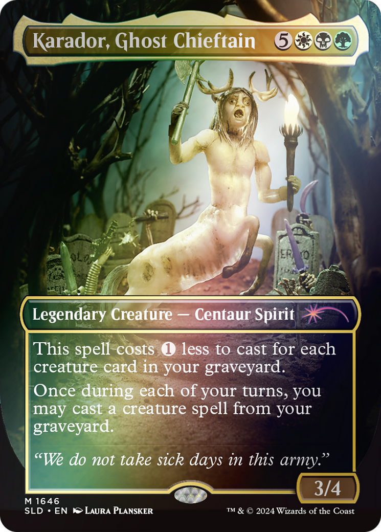 Karador, Ghost Chieftain (SLD-1646★) - Secret Lair Drop Foil - Premium MTG Single from Wizards of the Coast - Just $1.79! Shop now at Game Crave Tournament Store