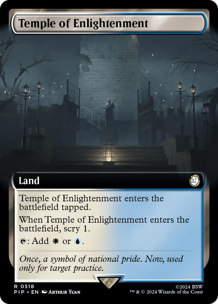 Temple of Enlightenment (PIP-518) - Fallout: (Extended Art) Foil - Premium MTG Single from Wizards of the Coast - Just $0.45! Shop now at Game Crave Tournament Store