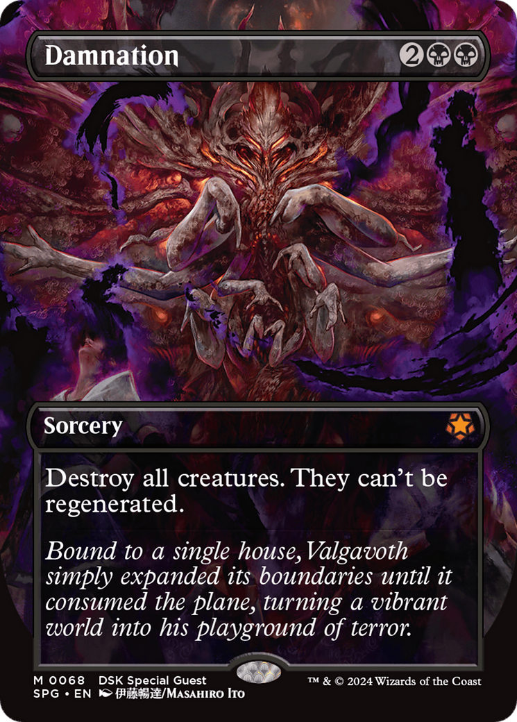 Damnation (SPG-068) - Special Guests (Borderless) - Premium MTG Single from Wizards of the Coast - Just $18.54! Shop now at Game Crave Tournament Store