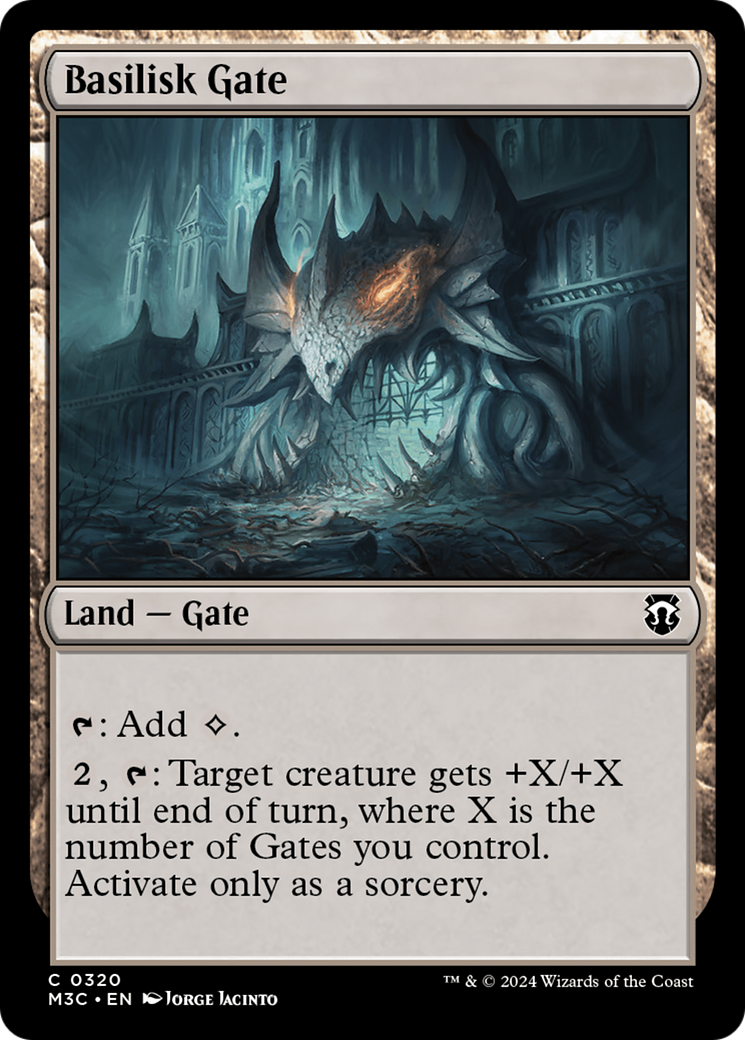 Basilisk Gate (M3C-320) - Modern Horizons 3 Commander Foil - Premium MTG Single from Wizards of the Coast - Just $0.25! Shop now at Game Crave Tournament Store