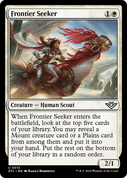 Frontier Seeker (OTJ-013) - Outlaws of Thunder Junction - Premium MTG Single from Wizards of the Coast - Just $0.25! Shop now at Game Crave Tournament Store