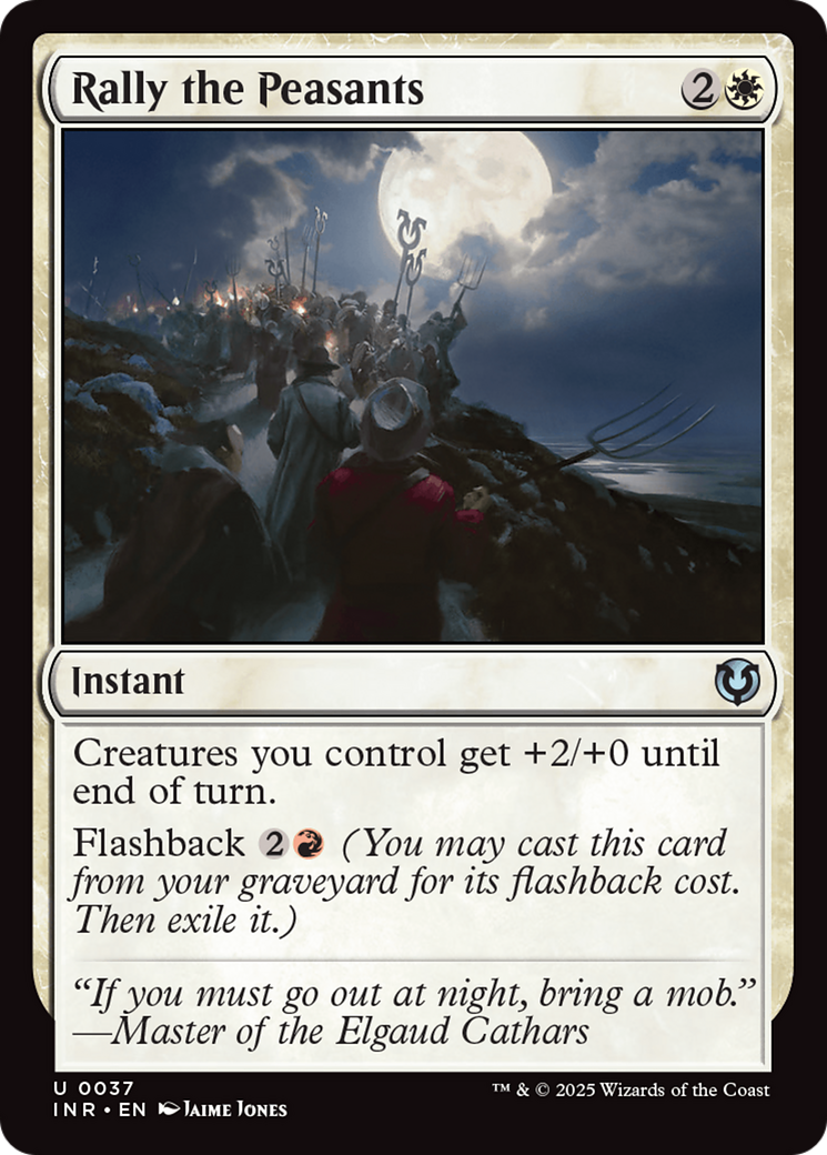 Rally the Peasants (-037) - Innistrad Remastered - Premium MTG Single from Wizards of the Coast - Just $0.25! Shop now at Game Crave Tournament Store