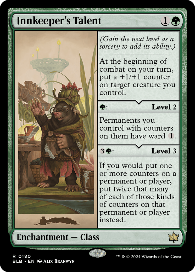 Innkeeper's Talent (BLB-180) - Bloomburrow Foil - Premium MTG Single from Wizards of the Coast - Just $9.54! Shop now at Game Crave Tournament Store
