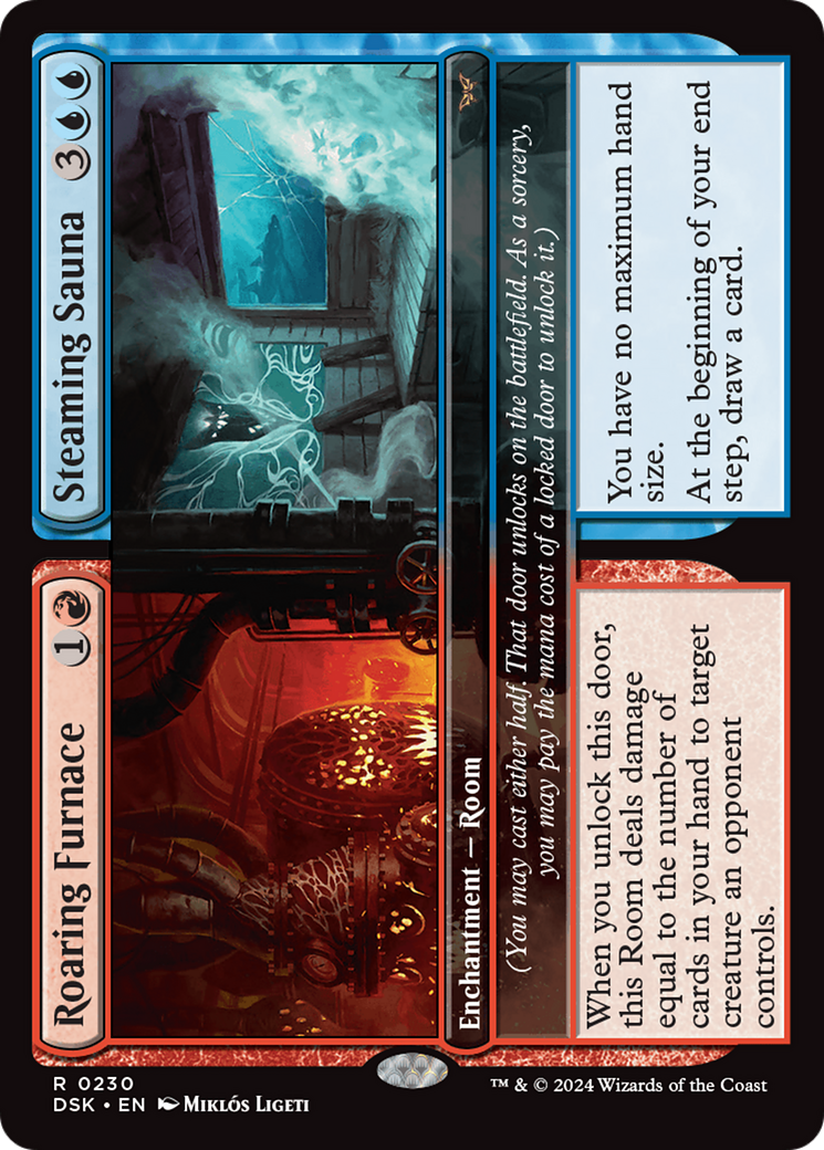 Roaring Furnace // Steaming Sauna (DSK-230) - Duskmourn: House of Horror - Premium MTG Single from Wizards of the Coast - Just $0.34! Shop now at Game Crave Tournament Store