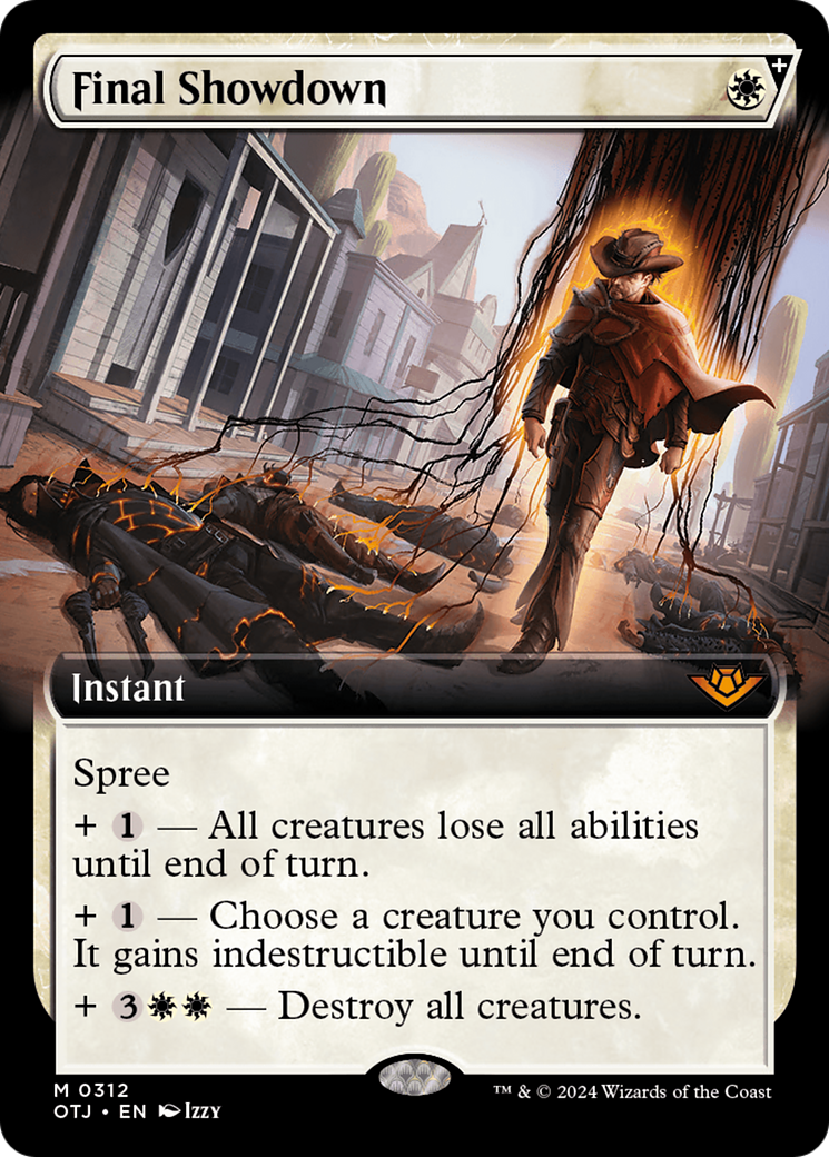 Final Showdown (OTJ-312) - Outlaws of Thunder Junction: (Extended Art) - Premium MTG Single from Wizards of the Coast - Just $6.64! Shop now at Game Crave Tournament Store