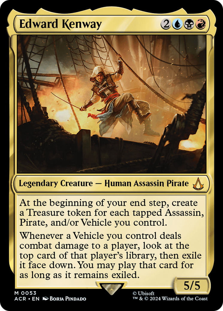 Edward Kenway (ACR-053) - Assassin's Creed - Premium MTG Single from Wizards of the Coast - Just $5.74! Shop now at Game Crave Tournament Store