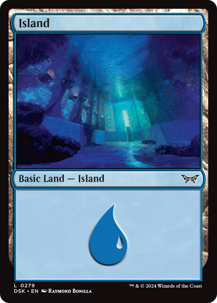 Island (DSK-279) - Duskmourn: House of Horror Foil - Premium MTG Single from Wizards of the Coast - Just $0.25! Shop now at Game Crave Tournament Store