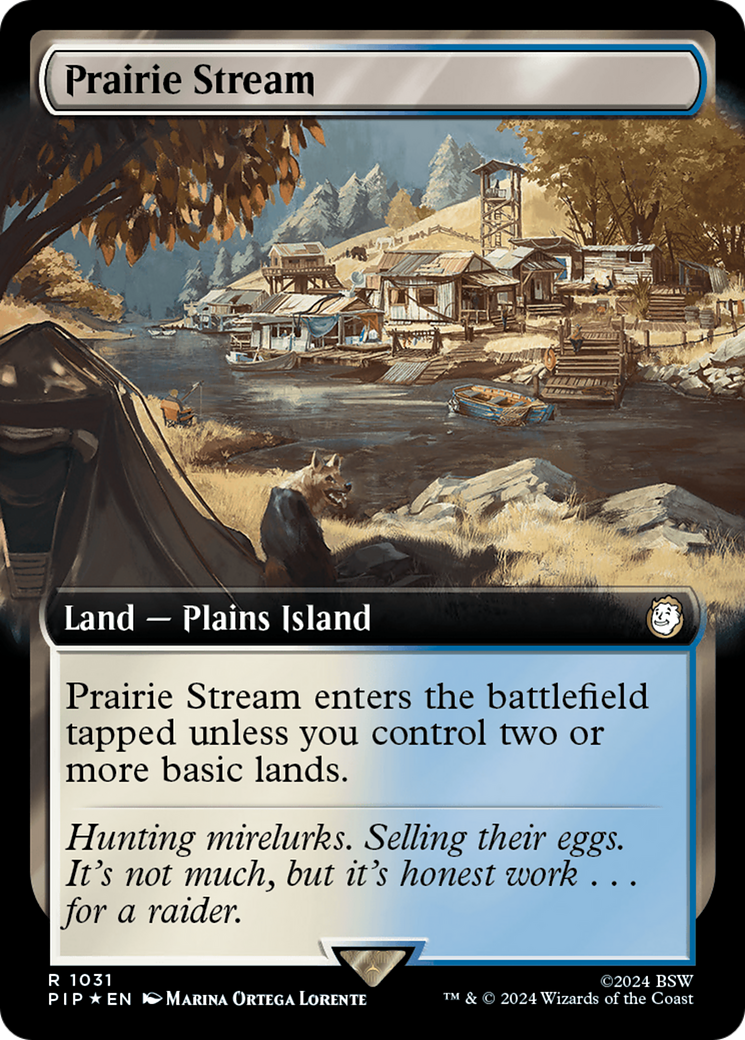 Prairie Stream (PIP-1031) - Fallout: (Extended Art) Foil - Premium MTG Single from Wizards of the Coast - Just $2.26! Shop now at Game Crave Tournament Store