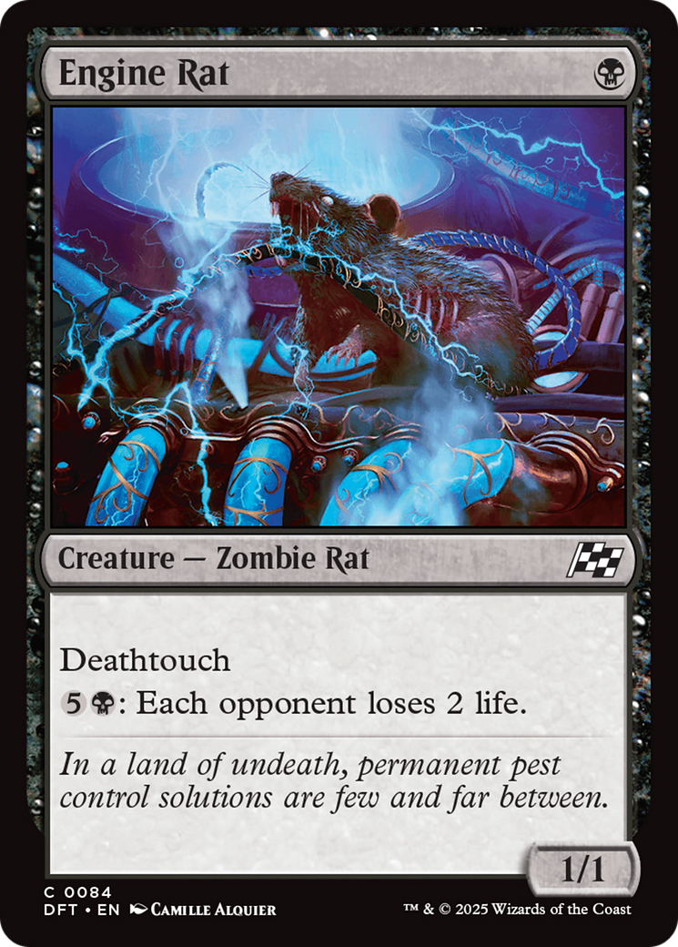 Engine Rat (DFT-084) - Aetherdrift - Premium MTG Single from Wizards of the Coast - Just $0.08! Shop now at Game Crave Tournament Store