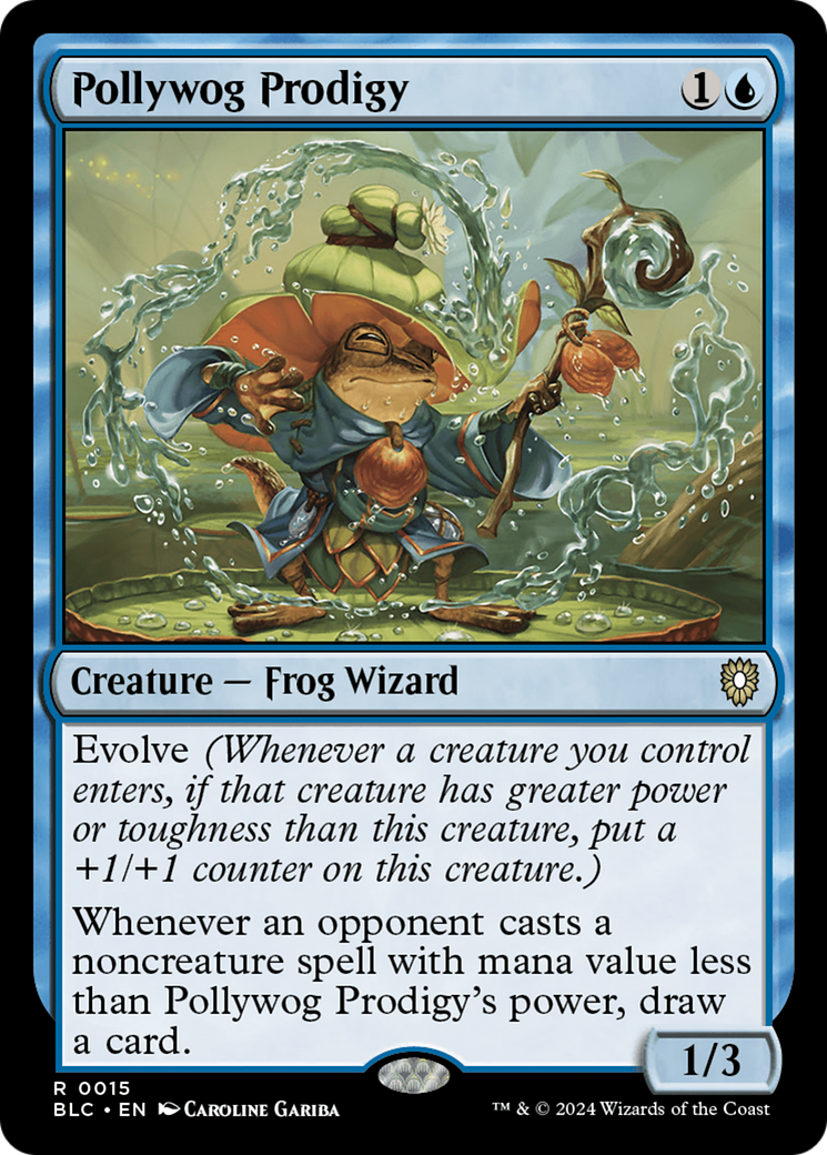 Pollywog Prodigy (BLC-015) - Bloomburrow Commander - Premium MTG Single from Wizards of the Coast - Just $8.92! Shop now at Game Crave Tournament Store
