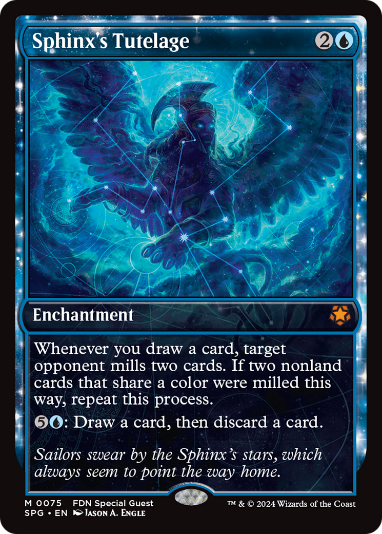 Sphinx's Tutelage (SPG-075) - Special Guests: (Showcase, enchantment) - Premium MTG Single from Wizards of the Coast - Just $3.81! Shop now at Game Crave Tournament Store