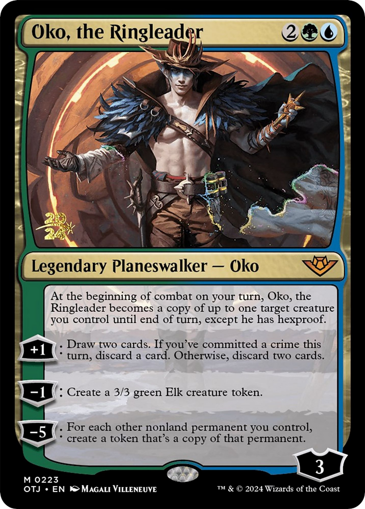 Oko, the Ringleader (POTJ-223S) - Outlaws of Thunder Junction Promos Foil - Premium MTG Single from Wizards of the Coast - Just $1.79! Shop now at Game Crave Tournament Store