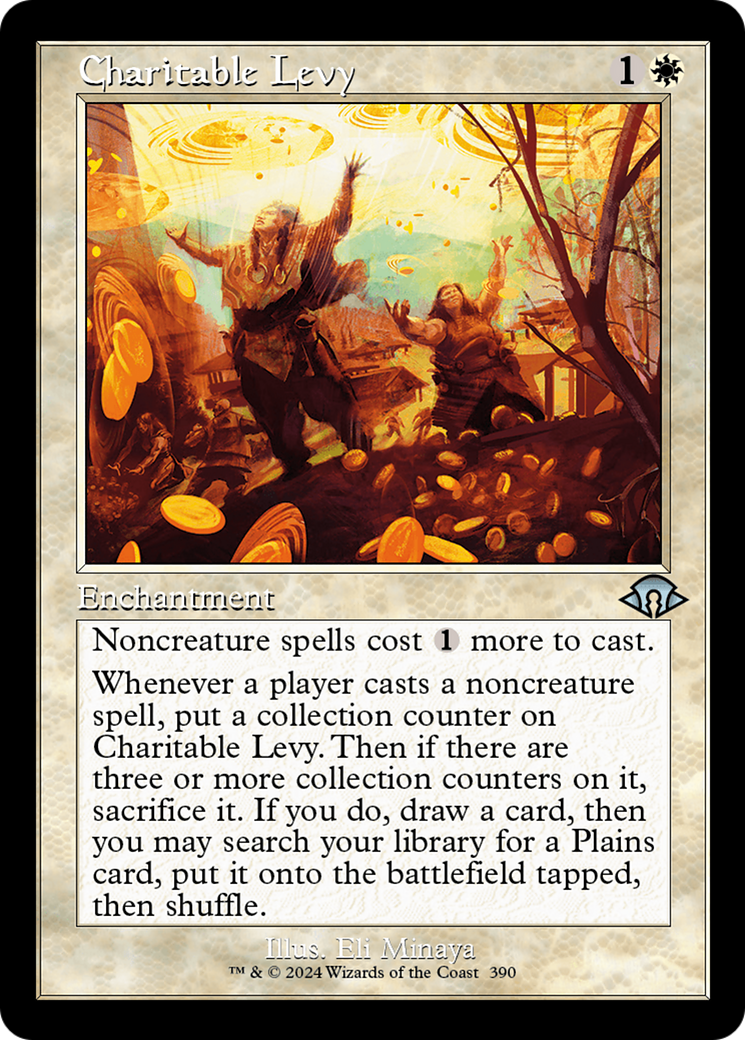 Charitable Levy (MH3-390) - Modern Horizons 3 - Premium MTG Single from Wizards of the Coast - Just $0.26! Shop now at Game Crave Tournament Store