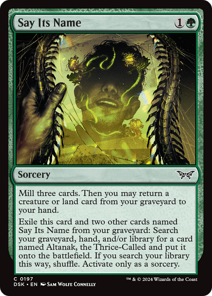 Say Its Name (DSK-197) - Duskmourn: House of Horror Foil - Premium MTG Single from Wizards of the Coast - Just $0.25! Shop now at Game Crave Tournament Store