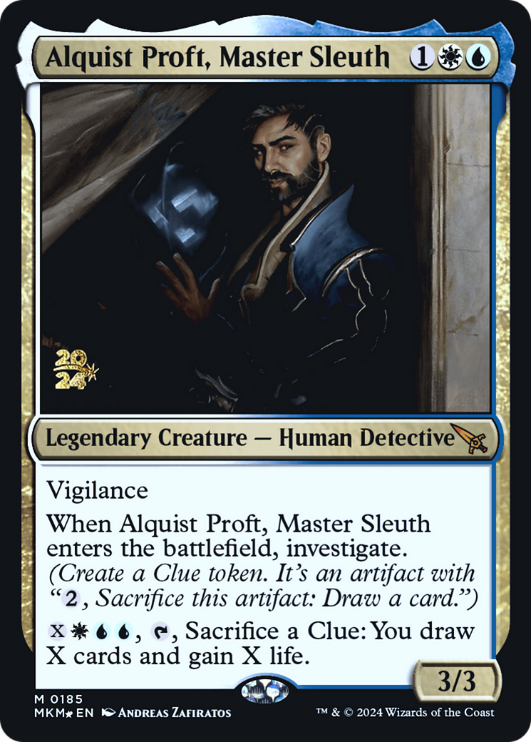 Alquist Proft, Master Sleuth (PMKM-185S) - Murders at Karlov Manor Promos Foil - Premium MTG Single from Wizards of the Coast - Just $0.75! Shop now at Game Crave Tournament Store