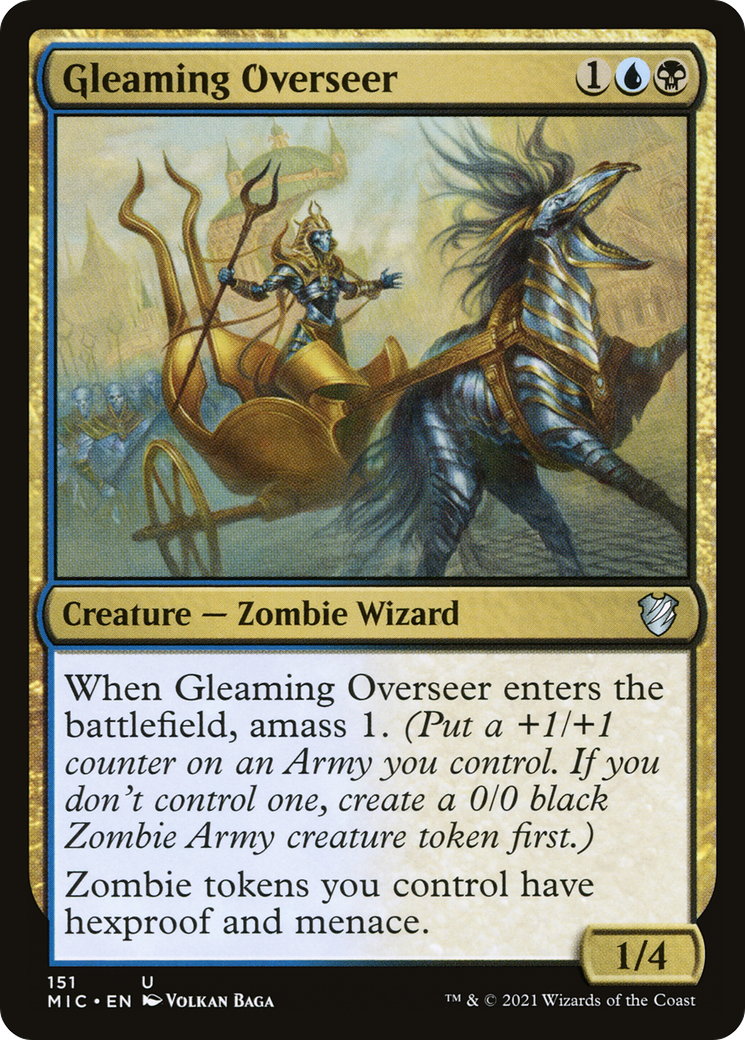 Gleaming Overseer (MIC-151) - Midnight Hunt Commander - Premium MTG Single from Wizards of the Coast - Just $0.08! Shop now at Game Crave Tournament Store