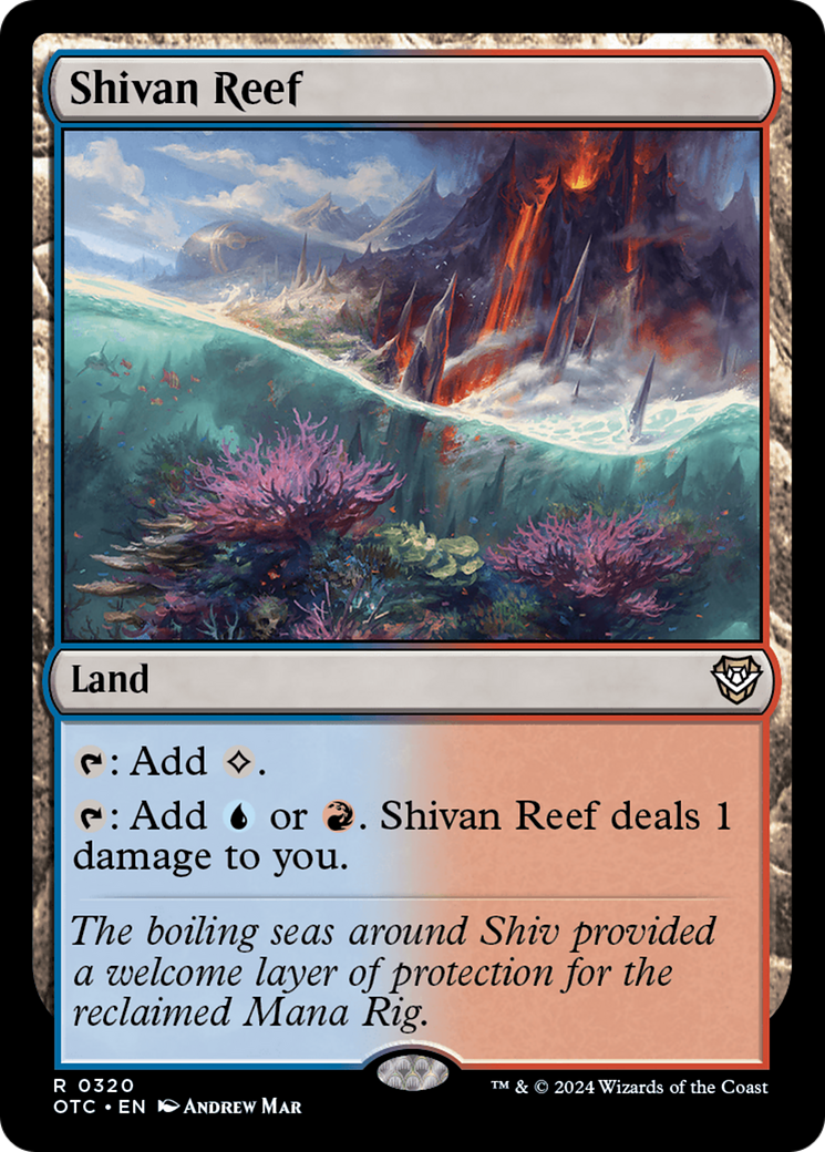 Shivan Reef (OTC-320) - Outlaws of Thunder Junction Commander - Premium MTG Single from Wizards of the Coast - Just $0.42! Shop now at Game Crave Tournament Store