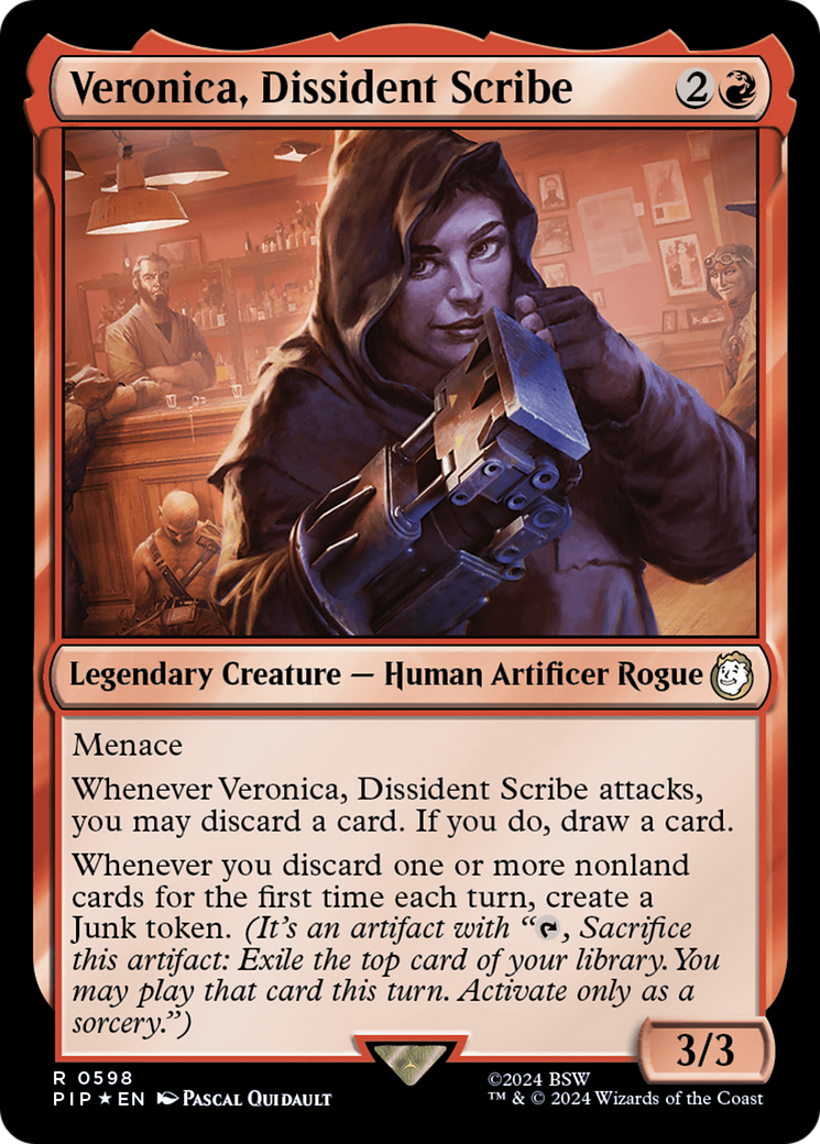 Veronica, Dissident Scribe (PIP-598) - Fallout - Premium MTG Single from Wizards of the Coast - Just $0.82! Shop now at Game Crave Tournament Store
