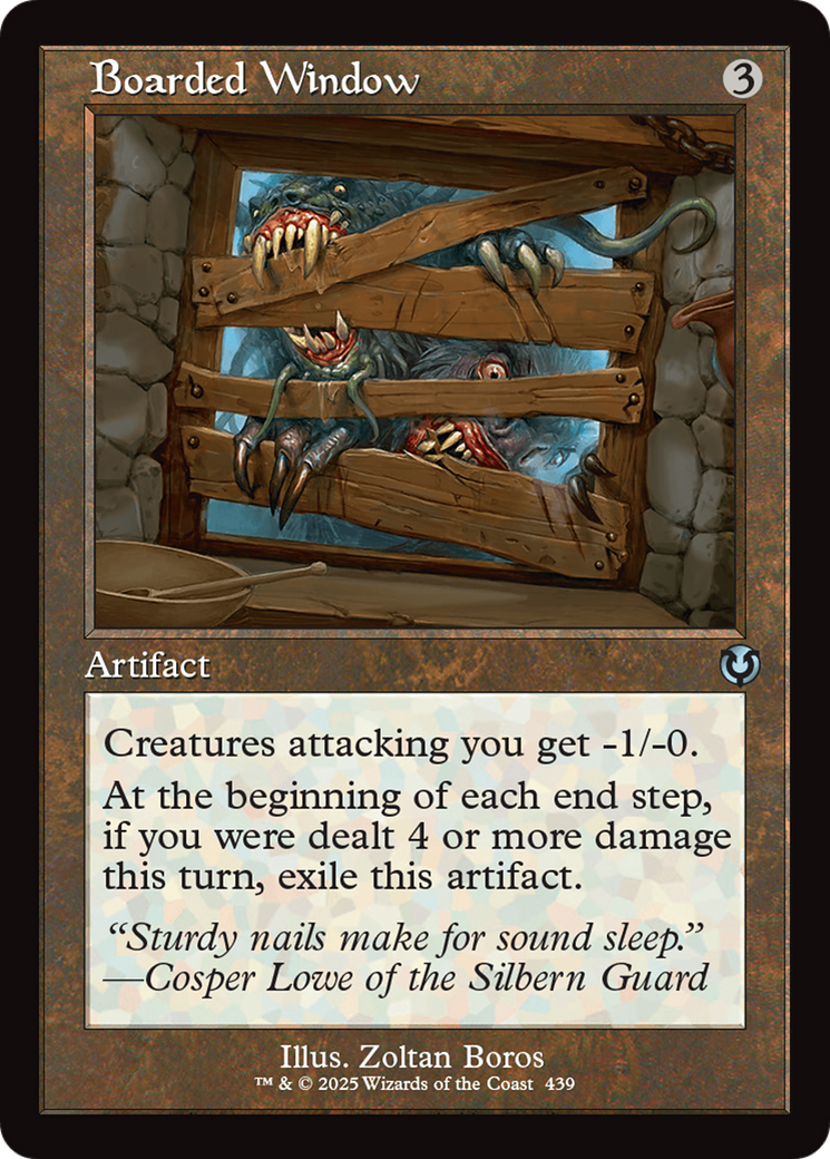 Boarded Window (Retro Frame) (-439) - Innistrad Remastered Foil - Premium MTG Single from Wizards of the Coast - Just $0.25! Shop now at Game Crave Tournament Store