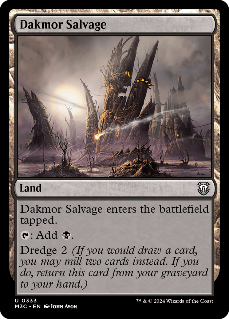 Dakmor Salvage (M3C-333) - Modern Horizons 3 Commander Foil - Premium MTG Single from Wizards of the Coast - Just $0.25! Shop now at Game Crave Tournament Store