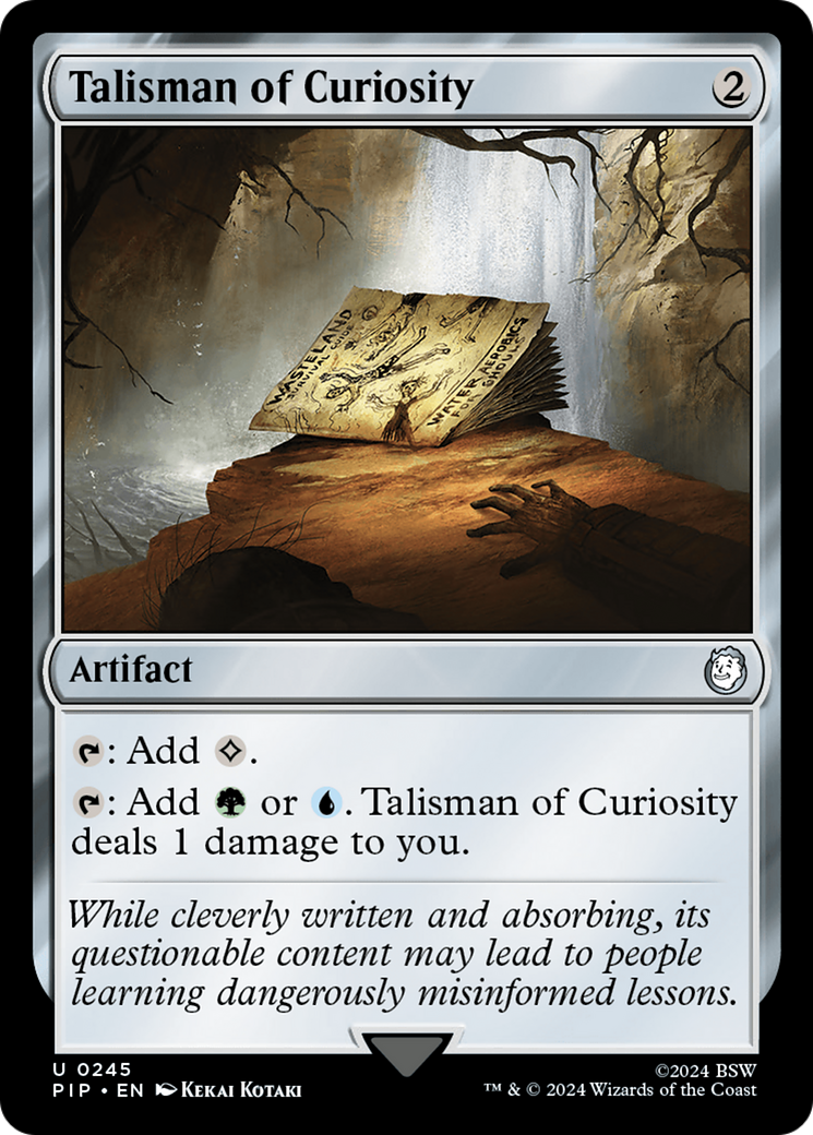 Talisman of Curiosity (PIP-245) - Fallout Foil - Premium MTG Single from Wizards of the Coast - Just $3.27! Shop now at Game Crave Tournament Store