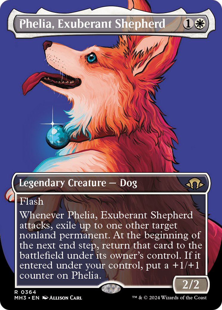 Phelia, Exuberant Shepherd (MH3-364) - Modern Horizons 3 (Borderless) Foil - Premium MTG Single from Wizards of the Coast - Just $7.24! Shop now at Game Crave Tournament Store