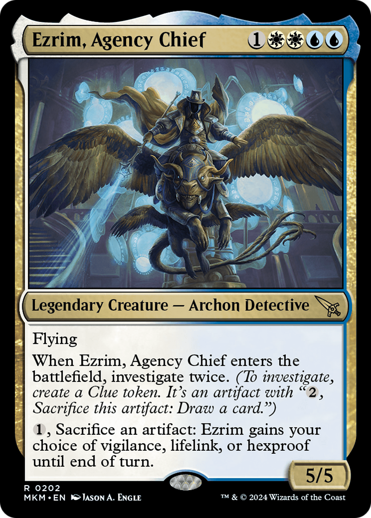 Ezrim, Agency Chief (MKM-202) - Murders at Karlov Manor - Premium MTG Single from Wizards of the Coast - Just $0.25! Shop now at Game Crave Tournament Store
