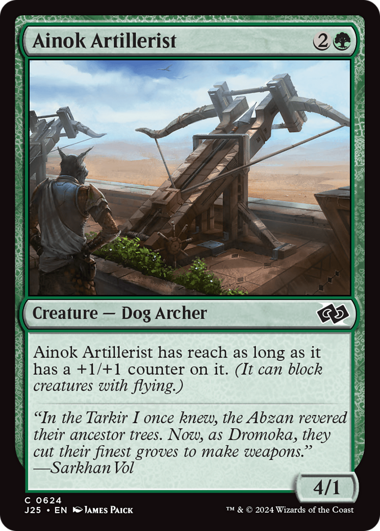 Ainok Artillerist (J25-624) - Foundations Jumpstart - Premium MTG Single from Wizards of the Coast - Just $0.25! Shop now at Game Crave Tournament Store