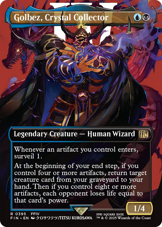 Golbez, Crystal Collector (FIN-395) - FINAL FANTASY (Borderless) - Premium MTG Single from Wizards of the Coast - Just $0.65! Shop now at Game Crave Tournament Store