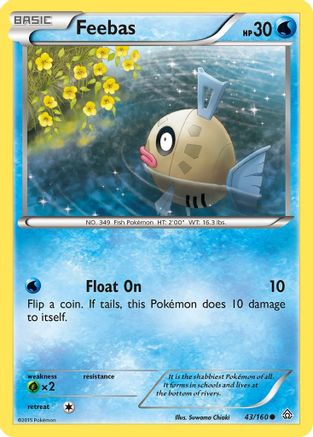 Feebas 43/160 - Primal Clash Reverse Holofoil