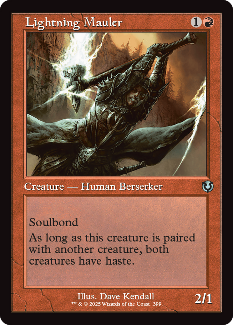 Lightning Mauler (Retro Frame) (-399) - Innistrad Remastered Foil - Premium MTG Single from Wizards of the Coast - Just $0.26! Shop now at Game Crave Tournament Store