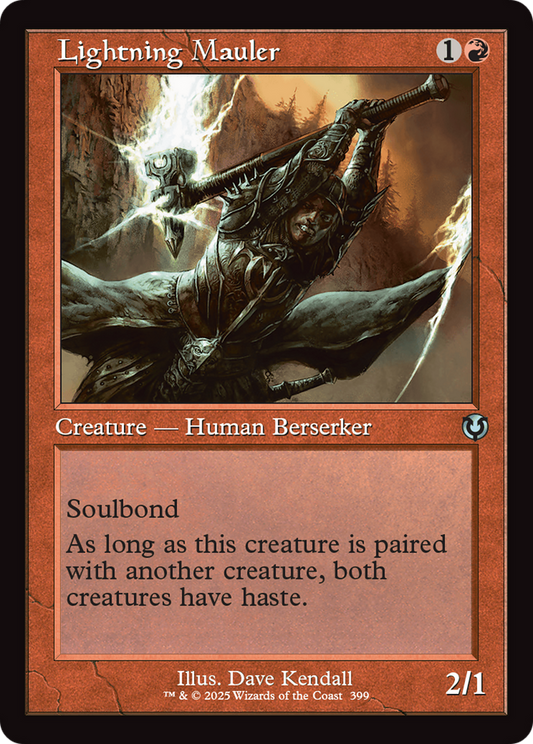 Lightning Mauler (Retro Frame) (-399) - Innistrad Remastered Foil - Premium MTG Single from Wizards of the Coast - Just $0.26! Shop now at Game Crave Tournament Store