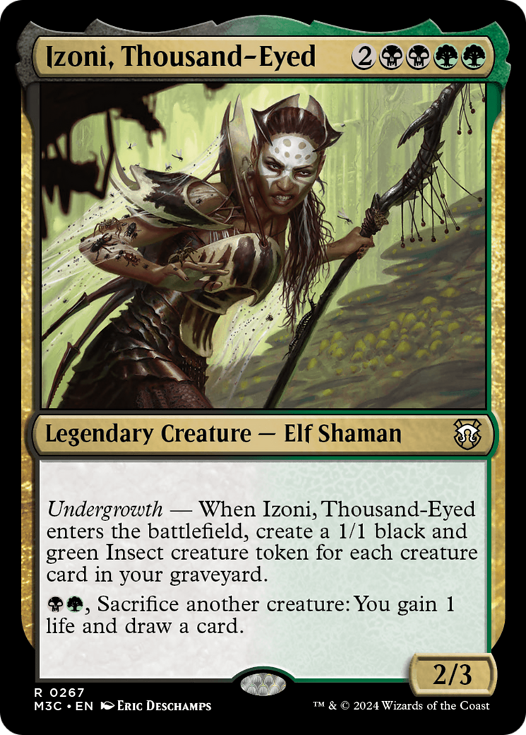 Izoni, Thousand-Eyed (M3C-267) - Modern Horizons 3 Commander - Premium MTG Single from Wizards of the Coast - Just $0.26! Shop now at Game Crave Tournament Store