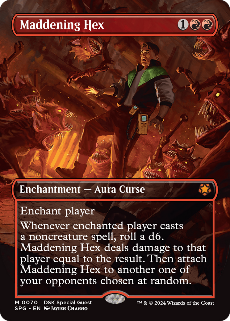Maddening Hex (SPG-070) - Special Guests (Borderless) Foil - Premium MTG Single from Wizards of the Coast - Just $4.41! Shop now at Game Crave Tournament Store