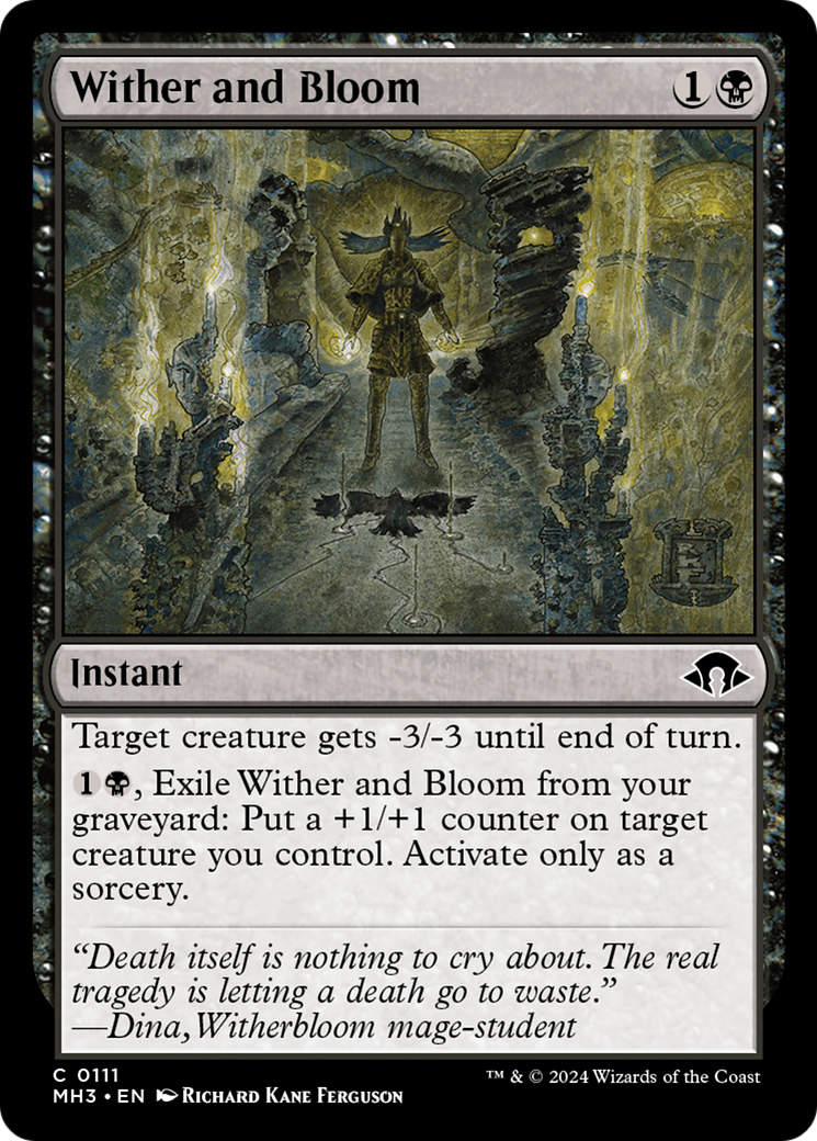 Wither and Bloom (MH3-111) - Modern Horizons 3 Foil - Premium MTG Single from Wizards of the Coast - Just $0.25! Shop now at Game Crave Tournament Store