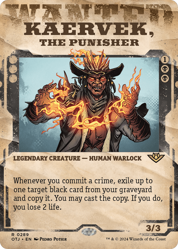 Kaervek, the Punisher (OTJ-289) - Outlaws of Thunder Junction: (Showcase) Foil - Premium MTG Single from Wizards of the Coast - Just $0.38! Shop now at Game Crave Tournament Store