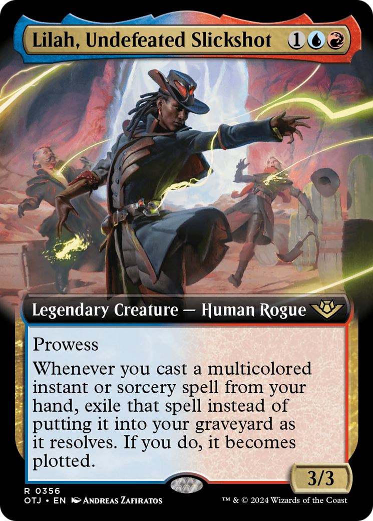Lilah, Undefeated Slickshot (OTJ-356) - Outlaws of Thunder Junction: (Extended Art) - Premium MTG Single from Wizards of the Coast - Just $0.41! Shop now at Game Crave Tournament Store