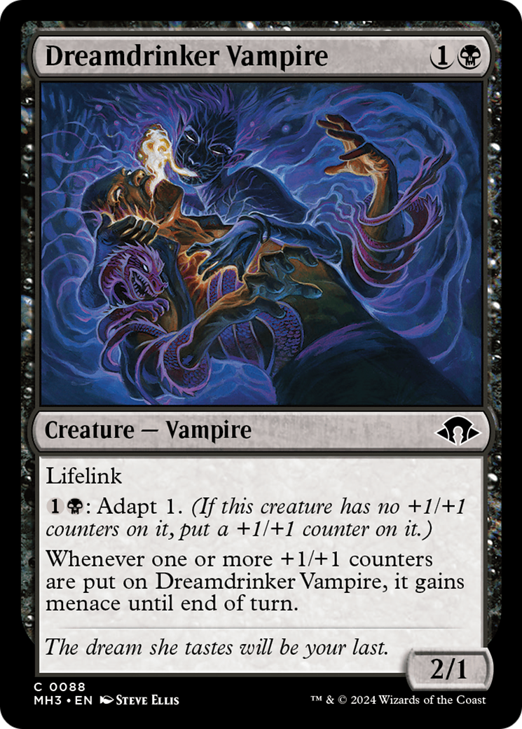 Dreamdrinker Vampire (MH3-088) - Modern Horizons 3 Foil - Premium MTG Single from Wizards of the Coast - Just $0.25! Shop now at Game Crave Tournament Store