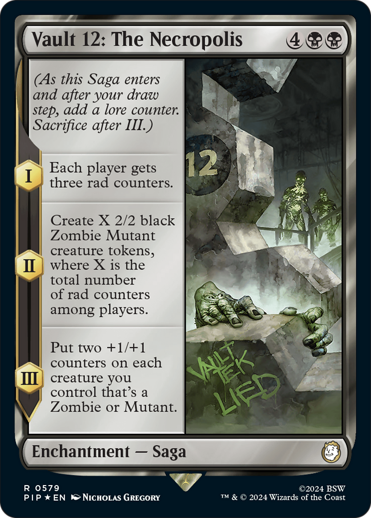 Vault 12: The Necropolis (PIP-579) - Fallout Foil - Premium MTG Single from Wizards of the Coast - Just $4.14! Shop now at Game Crave Tournament Store