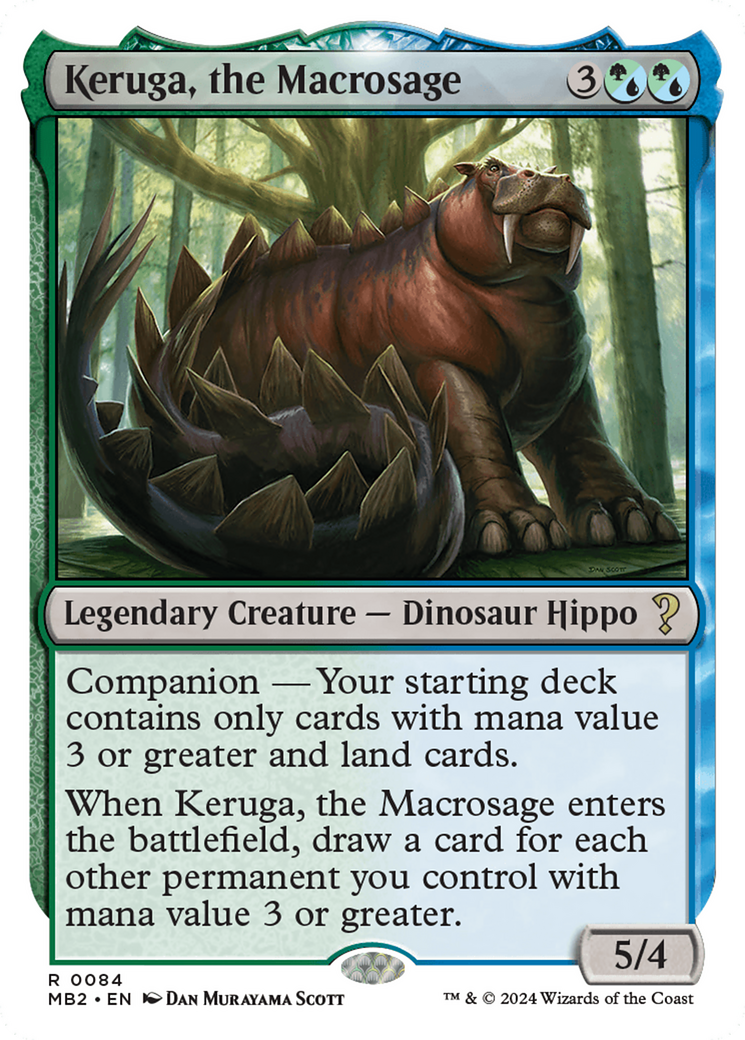 Keruga, the Macrosage (MB2-084) - Mystery Booster 2: (companion) - Premium MTG Single from Wizards of the Coast - Just $0.26! Shop now at Game Crave Tournament Store
