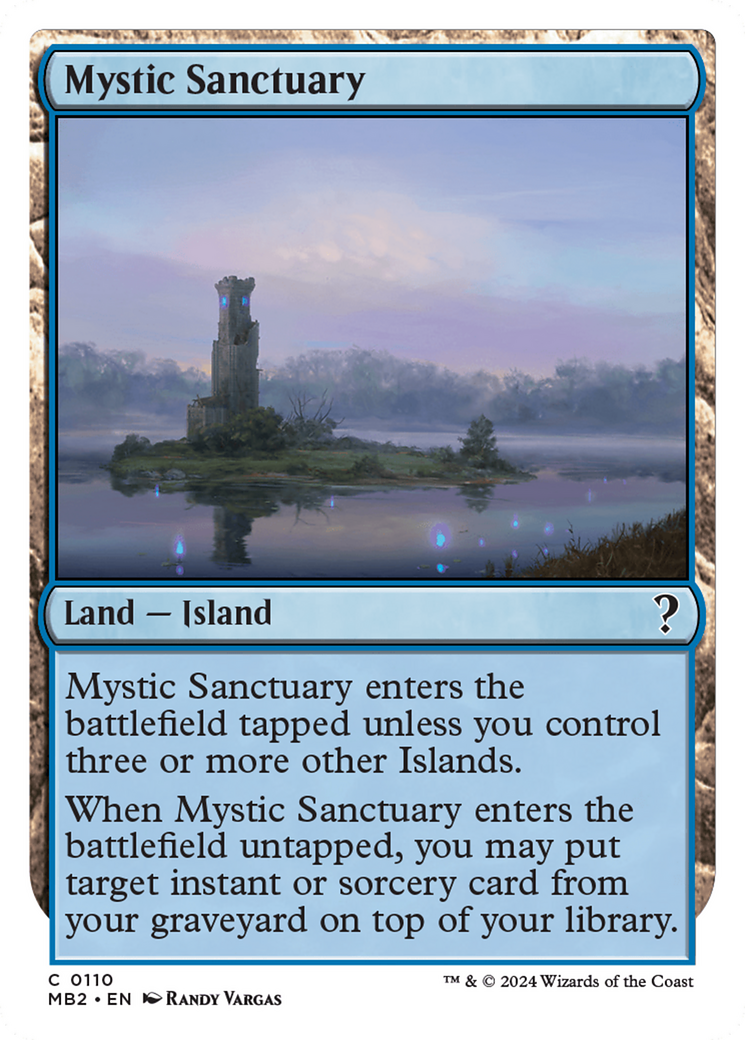Mystic Sanctuary (MB2-110) - Mystery Booster 2 - Premium MTG Single from Wizards of the Coast - Just $1.57! Shop now at Game Crave Tournament Store