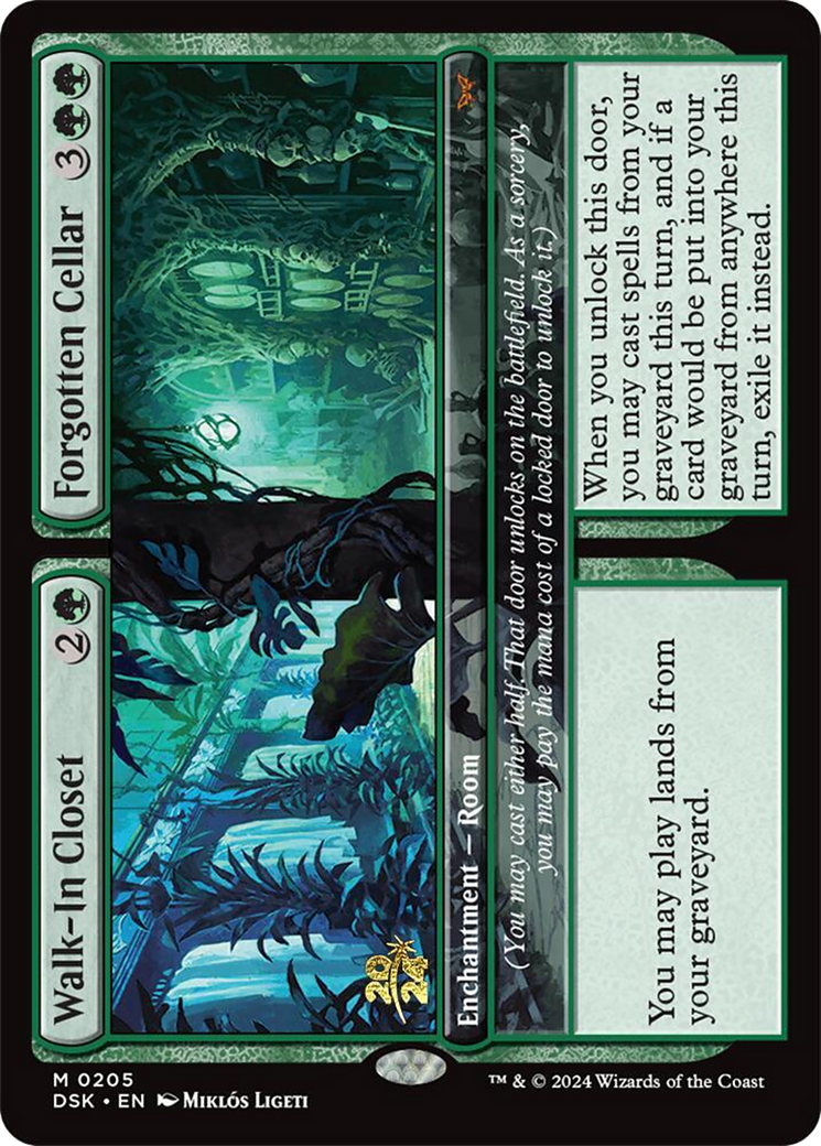Walk-In Closet // Forgotten Cellar (PDSK-205S) - Duskmourn: House of Horror Promos Foil - Premium MTG Single from Wizards of the Coast - Just $6.64! Shop now at Game Crave Tournament Store