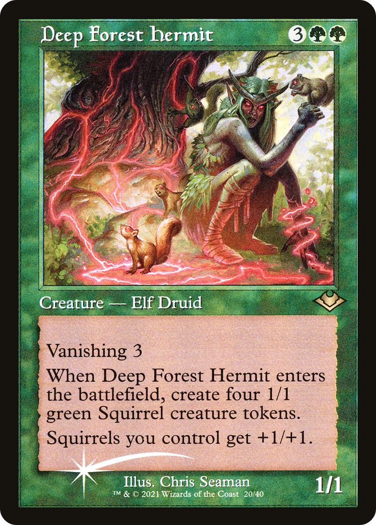 Deep Forest Hermit (H1R-020) - Modern Horizons 1 Timeshifts Foil