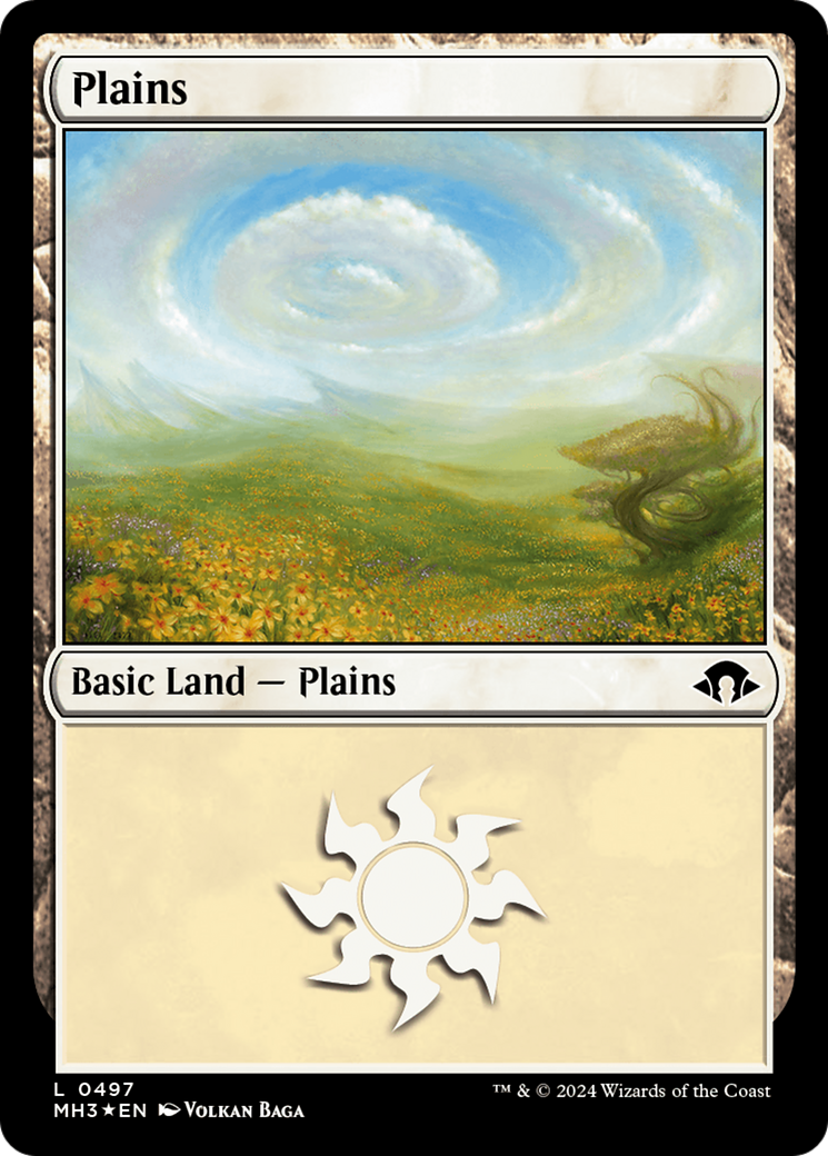 Plains (MH3-497) - Modern Horizons 3 Foil - Premium MTG Single from Wizards of the Coast - Just $0.25! Shop now at Game Crave Tournament Store